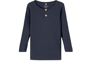 NAME IT Boy Oberteil mit Langen Ärmeln Geknöpftes RIPP-