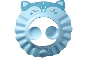 RICHOLYN Cuffia Doccia Bambini, Cappellino Da Doccia Regolabile Per Bambini, Visiera Doccia Bambini Per Il Lavaggio Dei Capelli, Cappello Doccia Per Bambini, Prevenire L'Acqua Flusso Verso Occhi E Viso