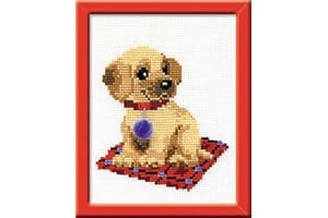 RIOLIS - Cucciolo HB067, Punto croce 15x18cm, Punto croce kit da ricamare, Disegni da ricamare, Embroidery kit, Set punto croce, Kit ricamo punto croce