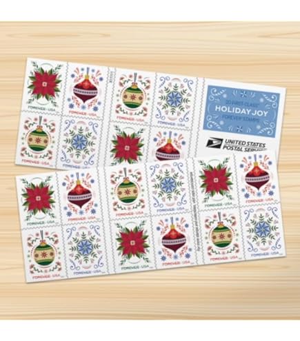 Holiday Wreaths 5 Books of 20 Forever US First Class Postage  display picture 1
