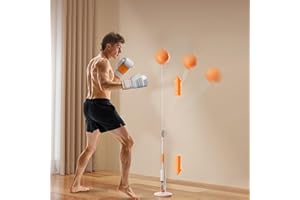 Uixxducc Punchingball Erwachsene Boxbirne 139-154 cm Höhenverstellbar Speedball Boxen Reflexball Trainingsball für Boxen Sport