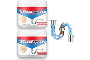 JOHNBOLIN 2025 neu Déboucheur Surpuissant, déboucheur canalisation Idéal en Cas d'eau Stagnante deboucheur canalisation professionnel Super déboucheur cheveux pour Cuisine et Salle de Bains (2pcs)