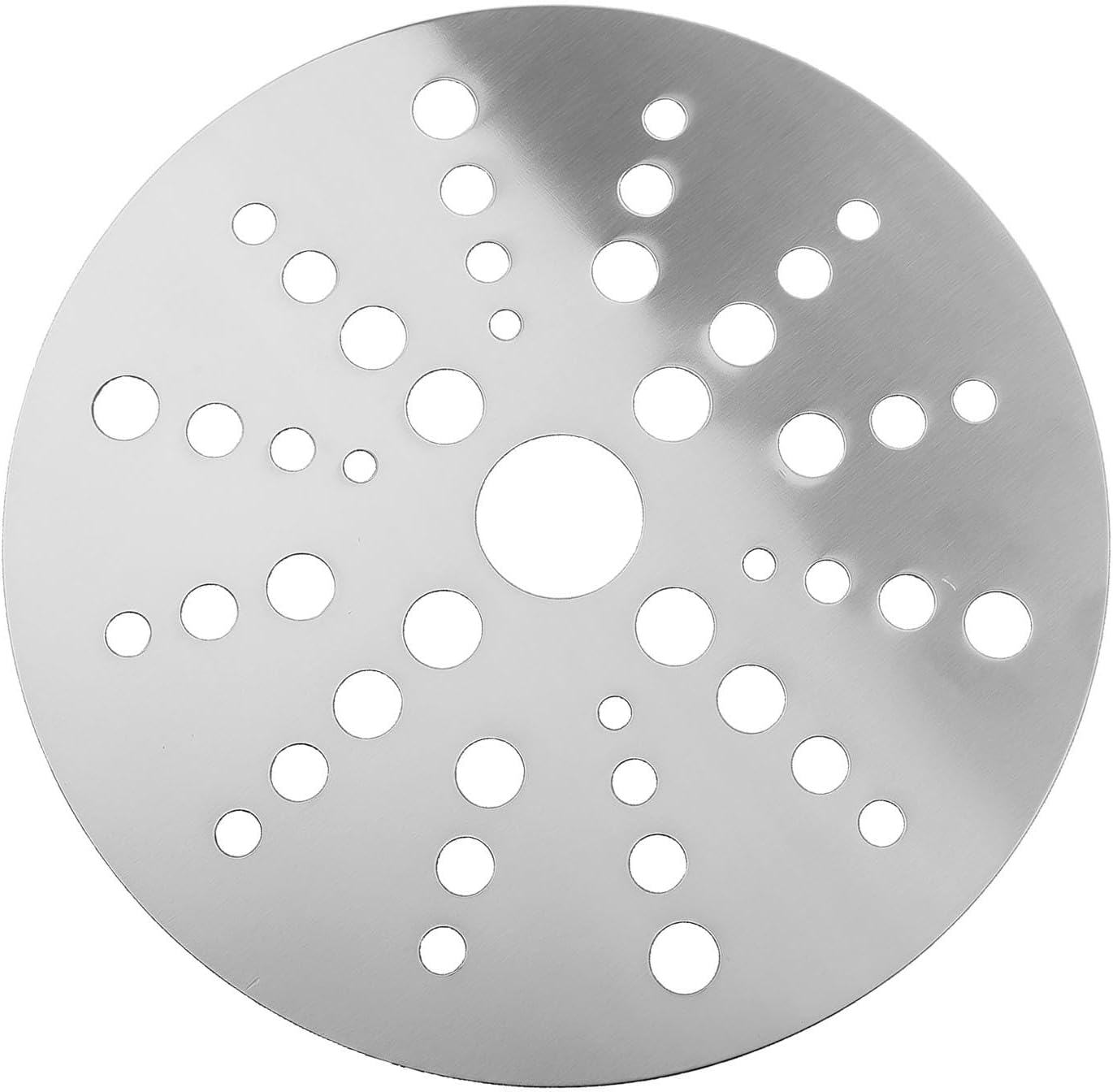 Placa adaptadora difusora de calor de acero inoxidable para uso en cocinas de inducción con ollas de vidrio y otros utensilios de cocina no magnéticos para una transferencia de calor uniforme (19,8 cm