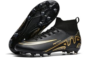 DASHANGYAN Fußballschuhe Herren High Top Spikes Fußballschuhe Outdoor-Fußballtraining Jugendliche Atmungsaktive Turnschuhe Kicking Athletic Training Schuhe Turnschuhe