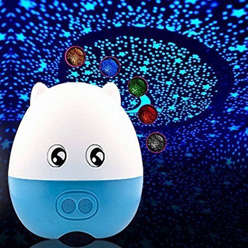 Preisvergleich Produktbild Redlution Led Nachtlicht Sternenhimmel-Projektor Kreativ Schön Wiederaufladbare Rotierende Projektor Fernbedienung Mit Bluetooth Lautsprecher USB Aufladung Nachtlicht Lampe Einschlafhilfe für Baby / Kinder / Erwachsene