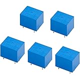 Heschen PCboard-Relais, JQC-3F(T73), DC12V Spule, SPDT, 7A 250VAC, 5-polige Terminals, 5 Stück