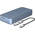 GiGimundo AJM40C Ultra-Fast 40Gbps External SSD Enclosure - Compatible for Mac/PC with Thunderbolt 3/4 for High-Speed Data Transfer, 4K Video Editing, Gaming, Backup - Gray