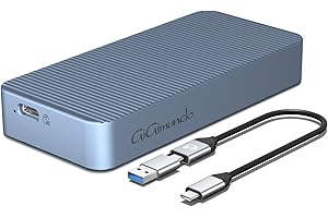 GiGimundo Carcasa SSD M.2 NVMe de 40 Gbps, adaptador SSD M.2 de aluminio USB 4.0 para SSD NVMe M-Key 2280 hasta 4 TB, compatible con Thunderbolt 3/4 USB 3.2/3.1/3.0/tipo C