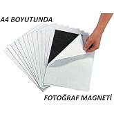 D&uuml;nya Magnet Yapışkanlı Fotoğraf Magneti, A4 Boyutunda Tabaka Plaka Magnet Mıknatıs