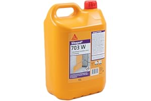 SIKA - Impregnación repelente al agua - Sikagard 703W - Transparente - Lista para su uso - Para proteger las fachadas frente a la penetración del agua - 5L