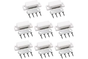 VIDSTW 8 stycken dörrmagneter med 32 skruvar magnetdörrskåp innehåller magnet magnetisk stängning garderob magnetisk design f