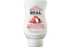 REÀL INFUSED EXOTICS RE'AL Siropes- Sirope de fruta con puré de lichi