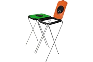 BigDean 2X Müllsackständer SwingFix ORANGE GRÜN 120L Blauer Gelber Sack Einer Mülleimer Müllbeutelständer Müllsackhalter 120L