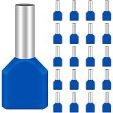 Hanibos - 100 x 2.5 mm&sup2; Insulated Cable Ferrules for Wire Connection