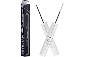 BEYELIAN Cluster Adhesivo Pestañas, Lash Bond and Seal, Cluster Lash Glue for Individual Cluster Lashes Cluster Pestañas Pegamento DIY Eyelash Extensions with Mascara Wand Negro 48h Largo Durabilidad