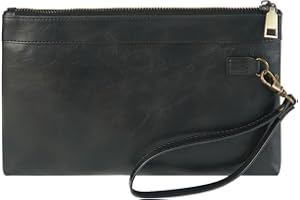 DingGuagua Pochette in Pelle PU Pochette Donna da Polso Borsello Portafogli Borsette per Lavoro Viaggio Casual Ufficio Borsa