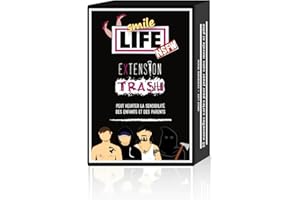 Blackrock Games Smile Life Extension Trash - Jeu de Cartes et d'ambiance - 16 Ans et Plus - nécessite Le Jeu Smile Life pour être jouée, Noir