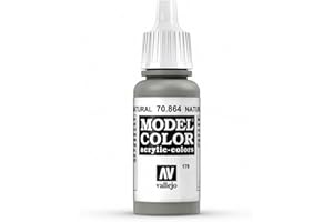 Vallejo Model Color Pintura Acrílica, Gris (Natural Steel), 17 ml