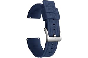ULLCHRO Cinturino Orologio Uomo 22mm 20mm Sgancio Rapido in Silicone Sportivo Impermeabile per Smartwatch Cinturini di Ricambio