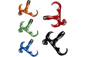 Elkrich Compound Bow Release Aid 360° Rotating Head Thumb Release Aids 3 Finger Automatic Archery Bow Release Aid Trigger for Compound Bow