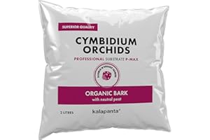 Kalapanta - Ziemia doniczkowa do storczyków Cymbidium. Mieszanka kory i torfu. Profesjonalne. Organiczny 100% naturalny, 2 litry