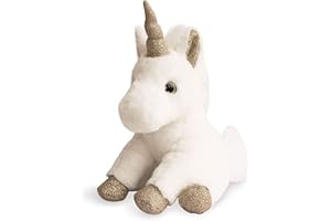 Histoire d'ours - Peluche unicorno - Bianco & Oro - 23 cm - Collezione I Dream! - Idea regalo nascita per neonati e regalo per bambine – Confezione regalo – Garanzia Doudou perso – HO2659
