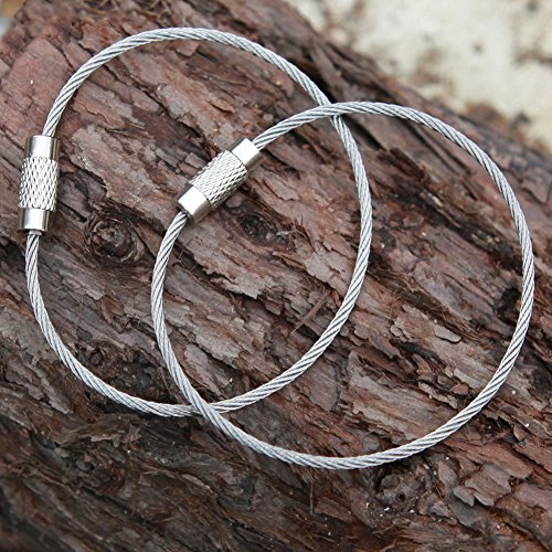 OneTigris 4pcs Heavy Duty Stainless Cable Keyring EDC Keychain 150mm * 1.5mm reviews OneTigris 4pcs Heavy Duty Stainless Cable Keyring EDC Keychain 150mm * 1.5mm