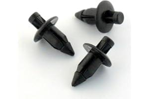 VEHICLE CLIPS 50 x 6mm Motorcycle / Bike / ATV Quad Trims and Fenders / Fairings - Plastic Rivet Fender & Trim Clips