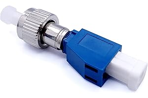 Elfcam - Adaptador/Acoplador para fibra óptica monomodo FC macho a LC hembra, 1 Unidade