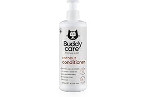 Buddycare Coconut Cat Haarspülung für Katzen (500 ml) ohne Tierversuche, veganes Pflegeprodukt | pH-Wert ausgewogen, SLS, Sulfat und ohne Parabene | ideal für eine Verwendung