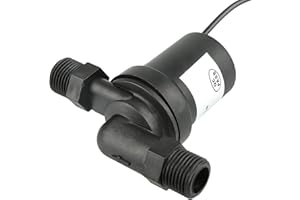 SPACNANA Heißwasserpumpe, 18W DC24V Heißwasserumwälzpumpe für Solarwarmwasserbereiter Heißzirkulation