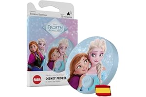 FABA Disco Sonoro Disney - Frozen El Reino del Hielo - Historias sonoras para niños 5-10 años, Reproducción con el Cuentacuentos y FABA+, Juguete Educativo, versión en español