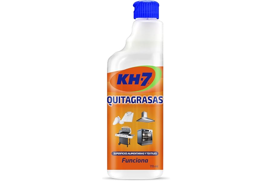 KH7 Quitagrasas, Desengrasante | Elimina Grasa y Suciedad | Aplícalo en Cocina, Ropa, Exterior o Vehículos | Apto para todas 
