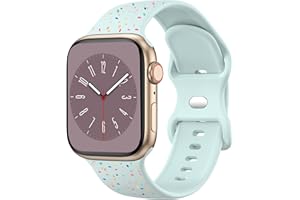 Meliya für Apple Watch 9 Armband 41mm Damen Herren, Buntes Silikon Ersatzarmbänder Kompatibel mit iWatch Series 10 9 8 7 6 5 4 3 2 1 SE Uhrenarmband 40mm 38mm 42mm 44mm 45mm 46mm 49mm