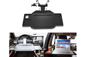 Auveach Lenkrad-Schreibtisch Auto Laptop Halterung Handyhalter Faltbar Versteckter Schreibtisch Universal Tablet Halter für Reisen Esszimmer Studium Schwarz