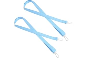 LASUROA 2pcs Drain Lanyard for Shower After Mastectomy or Tummy Tuck, Adjustable Neck Rope Post Breast Surgery Shower Strap for Drain Holder Post-Mastectomy Drainage Must Haves Recovery Accessory (Light Blue)