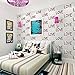 Produktbild W&ZCH Modern Simple Englisch Alphabet Beflockung Perle Licht Nicht Gesponnen Wallpaper Wohnzimmer Schlafzimmer Backdrop Restaurant Gehweg Wallpaper