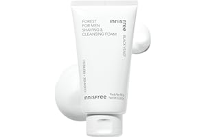 innisfree black yeast forest for men shaving&cleansing form 150g