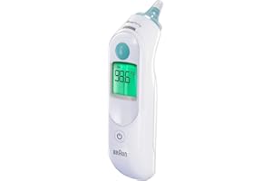 Braun ThermoScan 6, IRT6515 – Digital Ear Thermometer for Adults, Babies, Toddlers and Kids – Fast, Gentle, and Accurate with Color Coded Results