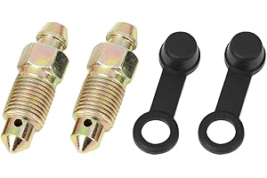 F FIERCE CYCLE 2 Stück M10 x 1mm Hohlschraube Entlüftungsschraube mit Kappe für Motorrad-Hauptbremszylinder