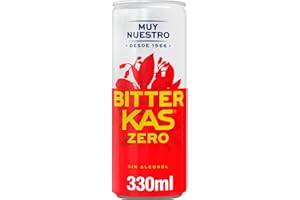 GOOD4YOU BITTER KAS Zero bebida refrescante amarga de extractos de plantas sin alcohol y sin azúcar lata 33 cl