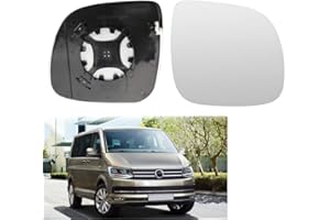 Kamanan Rückspiegelglas Rechts Spiegelglas Ersatz Beheizbar Rückspiegelglas für VW Spiegelglas Außenspiegel für VW 2010-2015 T5/ 2016-2021 T6/ für VW Transporter Caravelle 2014-2019