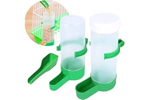 Jicyor 3 Stück Wasserspender utomatischer Trinkflaschen Vögel Kunststoff Clip Futternad Aufhängen Im Vogelkäfig für Pet Bird Parrot Pigeon Feeding Automatisches Trinkwasser