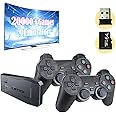 VikriDA Wireless Retro 24000+Games Built-in Supports Multiple Devices in 4K Ultra HD - Plug & Play Video TV Game - 64GB TF Card, 9 Emulators Toy for Kids