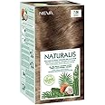 NEVA Naturalis Permanent Hair Dye Set, Vegan,100% Gray Coverage, Organic, No Harmful Chemicals, GMO-Free, Long-Lasting Shine - SAND BLONDE - 7.08