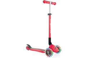 Globber - PRIMO FOLDABLE LIGHTS - Trottinette pliable, lumineuse à 3 roues pour les enfants âgés de 3 à 6 ans +