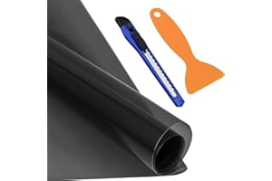 MINSHUXI 200x30cm Film Autocollant en Vinyle Voiture Fumée pour Phares, Feux de Brouillard et Feux Arrière de Voiture, Film de Protection en Vinyle Teinte Film Vinyle Feuille