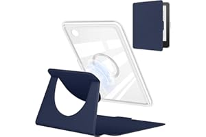 YoungMe Schutzhülle für Kobo Clara BW 2024 (15,2 cm), um 360 Grad drehbar, abnehmbares magnetisches Design, verstellbare Standabdeckung, transparente Rückseite mit automatischer Sleep/Wake-Funktion