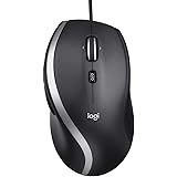Logitech M500s Wired mouse with advanced hyper-fast scrolling and tilt function, customizable buttons, high-precision scannin