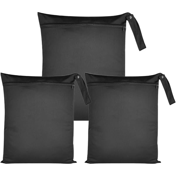 2 Sacchetti Impermeabili Per Biancheria Sporca - 39.5x27.5 Cm, Riutilizzabili, Con Manico E Cerniera - Foto 5